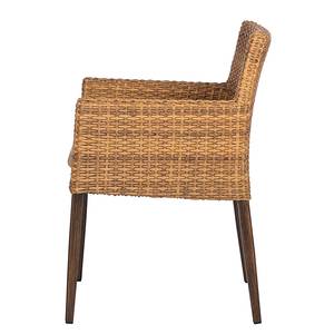 Essgruppe Teak Line Linaria I (5-teilig) Teakholz/Polyrattan Strohgelb