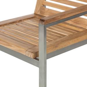 Tuinstoelen Teakline Exklusiv (2-delige set) - roestvrij staal/massief teakhout