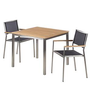 Table et chaises de jardin TEAKLINE 3C Teck massif / Acier inoxydable