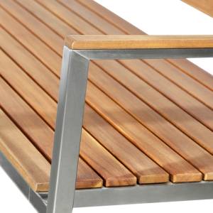 Table et chaises de jardin TEAKLINE 3D Teck massif / Acier inoxydable