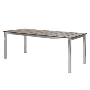 Essgruppe Teakline Premium II Teak massiv / Edelstahl - Dunkelbraun