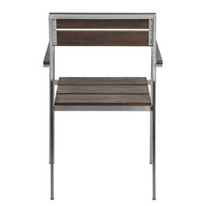 Essgruppe Teakline Premium III Teak massiv / Edelstahl - Dunkelbraun