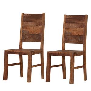 Chaises Pintage (lot de 2) Manguier massif - Teinté et verni