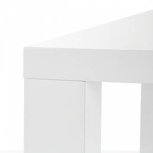 Table de salle à manger Acle Blanc brillant - 180 x 90 cm