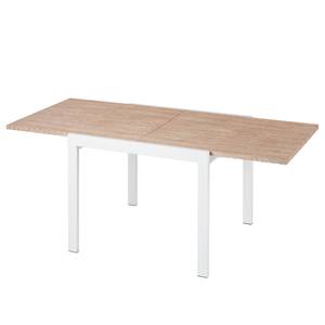 Table extensible Aldan Imitation chêne / Blanc