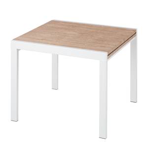 Table extensible Aldan Imitation chêne / Blanc