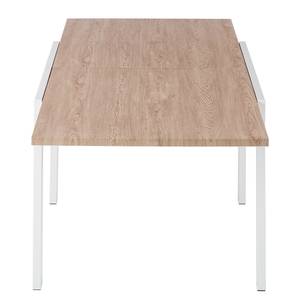 Eettafel Aldan (uitschuifbaar) eikenhouten look/wit