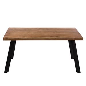 Table Amla Acacia massif / Métal - Acacia / Anthracite - 160 x 100 cm