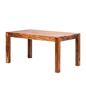 Table extensible Andaman Sheesham massif - Miel foncé - 2 rallonges - 160 x 90 cm