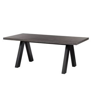 Table Apex Gris béton / Noir mat