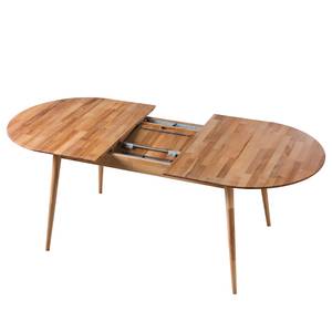 Eettafel BarviWOOD met uitschuiffunctie Bruin - Massief hout - 160 x 75 x 90 cm