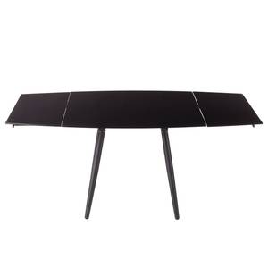 Table extensible Atassu Verre / Métal - Noir