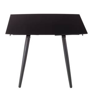 Table extensible Atassu Verre / Métal - Noir