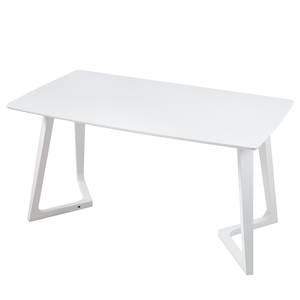 Eettafel Avoch II deels massief essenhout - wit