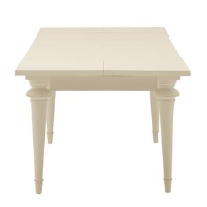 Table Azjana Pin parasol massif - Beige clair - Avec rallonge des deux côtés