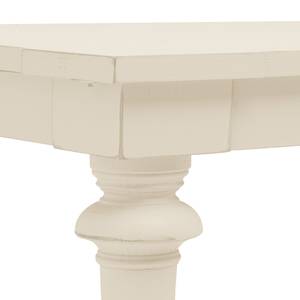 Table Azjana Pin parasol massif - Beige clair - Sans rallonge