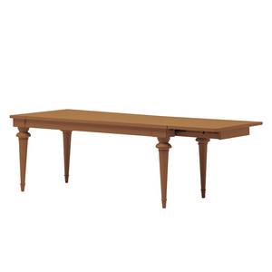 Eettafel Azjana massief pijnboomhout - Honingkleurig pijnboomhout - Met verlengelement aan een kant