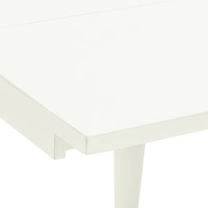 Table Azjana Pin massif - Pin blanc verni - Avec rallonge d'un seul côté