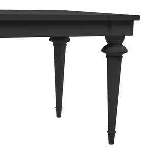 Table Azjana Pin massif - Noir - Sans rallonge