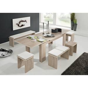 Eettafel Big Zack grof gezaagde eikenhouten look - Grof gezaagd eikenhouten look - 160x90cm