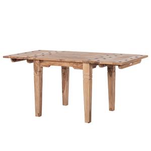 Eettafel Bombay I (met verlengstukken) natuurlijk massief Sheeshamhout