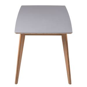 Eettafel Clochau deels massief essenhout - grijs/essenhout - 140x80cm - 140x80cm