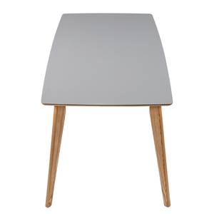 Eettafel Clochau deels massief essenhout - grijs/essenhout - 160x80cm