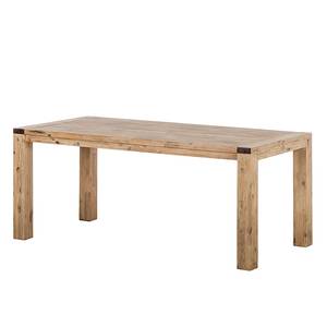 Table Alenja (extractible) Bois d'acacia brossé - Coulisse métallique d'un côté