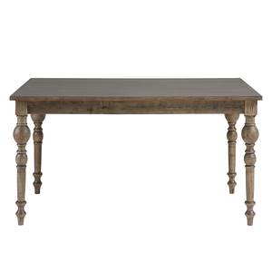 Table Coelestin Orme partiellement massif Marron gris - 180 x 85 cm