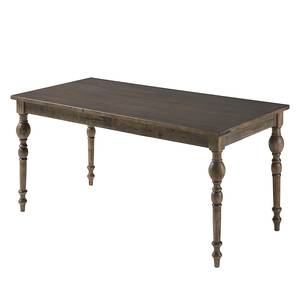 Table Coelestin Orme partiellement massif Marron gris - 150 x 85 cm