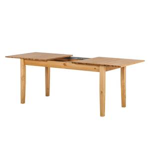 Table Louis (extensible) Pin massif - Teinté et ciré: 160 x 80 cm