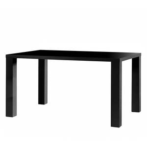 Table Daryn Verre noir brillant