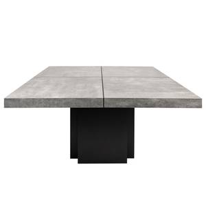 Eettafel Detroit II betonnen look/mat zwart