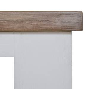 Table Doral Acacia massif - Marron / Blanc