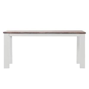 Table Doral Acacia massif - Marron / Blanc