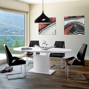 Table extensible Dorio Blanc brillant