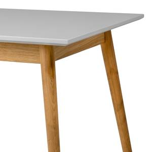 Eettafel Dot I deels massief eikenhout - Grijs