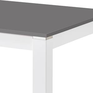 Eettafel Driva massief berkenhout - Wit/grijs - 140 x 85 cm