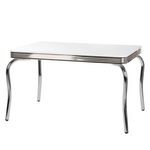 Table Elvis I Blanc / Chrome