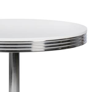 Eettafel Elvis II wit/chroomkleurig