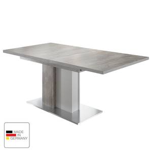 Table extensible Entremont Marron - Gris - Blanc - Bois manufacturé - 160 x 76 x 90 cm