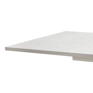 Eettafel Ettal witte pijnboomhouten look / zilverkleurig