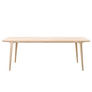Table Fleek Chêne massif - Chêne clair - 180 x 90 cm