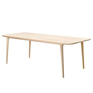 Table en bois massif FLEEK Chêne massif - Chêne clair - 220 x 90 cm