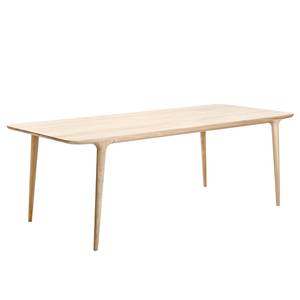 Table Fleek Chêne massif - Chêne clair - 220 x 90 cm