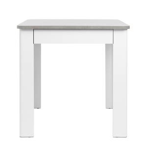 Table Felin I Imitation béton / Blanc