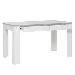 Eettafel Felin II Concrete look/Wit