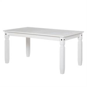 Eettafel Finca Rustica massief grenenhout - Wit - 160x90cm