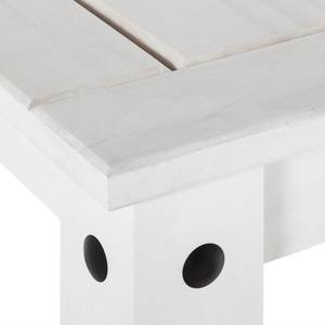 Table à  manger Finca Rustica Pin massif - Blanc - 160 x 90 cm
