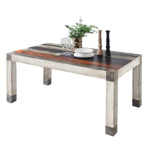 Eettafel Goa White deels massief mangohout